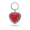 NCAA Rico Industries Illinois State Redbirds Bling Heart Key Chain Rhinestone Heart Keychain view 1