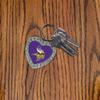NCAA Rico Industries Illinois State Redbirds Bling Heart Key Chain Rhinestone Heart Keychain view 2