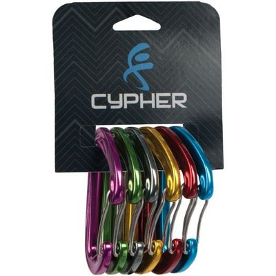 Cypher 765240 Mydas Ultra Carabiners Assorted Color - Pack of 6, Multicoloured
