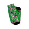 UNDSPTD Custom Face Socks for Sports, Activities Customized Gift Socks with Faces (Pickleball) view 1