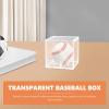 Tofficu Transparent Baseball Display Case Baseball Holder for Dust Storage and Showcase of Memorabilia view 2