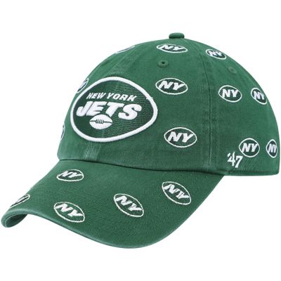 47 Women's Green New York Jets Confetti Clean Up Adjustable Hat