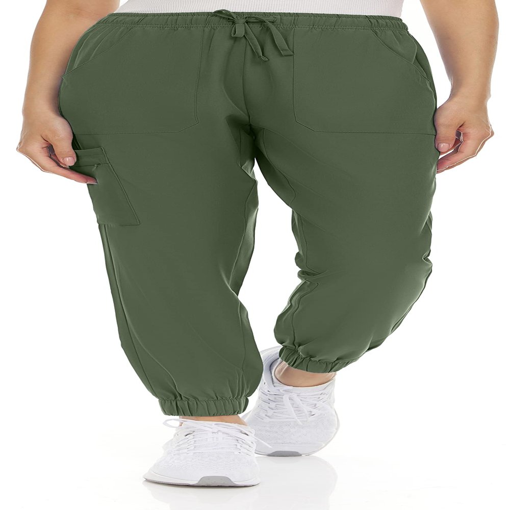 MediChic Aqua Scrubs Water Resistant 6-Pocket Slim Scrub Joggers Pants