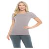 ACTIVE UNIFORMS Women's Short Sleeve Round-Neck T-Shirt Under Scrub (Grey, Medium) view 1