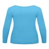 ACTIVE UNIFORMS Women's Long Sleeve Scoop-Neck T-Shirt Under Scrub (Water Blue, XX-Large) view 2