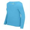 ACTIVE UNIFORMS Women's Long Sleeve Scoop-Neck T-Shirt Under Scrub (Water Blue, XX-Large) view 4