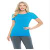 ACTIVE UNIFORMS Women's Short Sleeve Round-Neck T-Shirt Under Scrub (Water Blue, XXX-Large) view 1