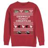 Fifth Sun National Lampoon's Vacation Griswold Family Christmas Ugly Sweater Mens Pullover Crew Fleece, Red, Small view 1