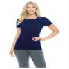 ACTIVE UNIFORMS Women's Short Sleeve Round-Neck T-Shirt Under Scrub (True Navy Blue, Small) view 1
