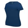 ACTIVE UNIFORMS Women's Short Sleeve Round-Neck T-Shirt Under Scrub (True Navy Blue, Small) view 2