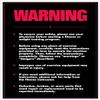 ALGRA Warning poster for any fitness or weight lifting area - 24" x 36" Laminated Poster view 1