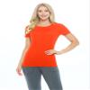 ACTIVE UNIFORMS Women's Short Sleeve Round-Neck T-Shirt Under Scrub (Orange, X-Small) view 1