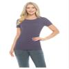 ACTIVE UNIFORMS Women's Short Sleeve Round-Neck T-Shirt Under Scrub (Charcoal, Large) view 1
