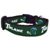 College Dog Collar (Medium, Tulane) view 1