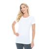 M&M SCRUBS Women's Short Sleeve Round-Neck T-Shirt Under Scrub (White, X-Small) view 2