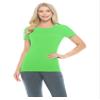 ACTIVE UNIFORMS Women's Short Sleeve Round-Neck T-Shirt Under Scrub (Lime Green, XXX-Large) view 1