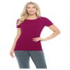 ACTIVE UNIFORMS Women's Short Sleeve Round-Neck T-Shirt Under Scrub (Burgundy, XXX-Large) view 1