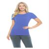 ACTIVE UNIFORMS Women's Short Sleeve Round-Neck T-Shirt Under Scrub (Ceil Blue, X-Large) view 1