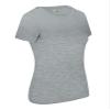 ACTIVE UNIFORMS Women's Short Sleeve Round-Neck T-Shirt Under Scrub (Heather Charcoal, Medium) view 3