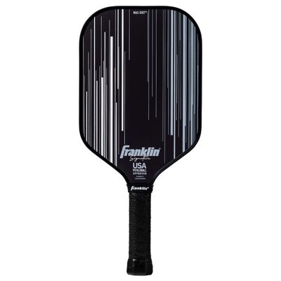 Franklin Sports Pro Pickleball Paddles - Signature Series Pro Paddle with MaxGrit Surface - USA Pickleball (USAPA) Tournament Approved - 13mm Polypropylene Core - Black