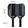Franklin Sports Pro Pickleball Paddles - Signature Series Pro Paddle with MaxGrit Surface - USA Pickleball (USAPA) Tournament Approved - 16mm Polypropylene Core - Black view 2