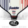 Franklin Sports Pro Pickleball Paddles - Signature Series Pro Paddle with MaxGrit Surface - USA Pickleball (USAPA) Approved Tournament Racket - 13mm Polypropylene Core - White view 3