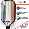 Franklin Sports Pro Pickleball Paddles - Signature Series Pro Paddle with MaxGrit Surface - USA Pickleball (USAPA) Approved Tournament Racket - 13mm Polypropylene Core - White view 4