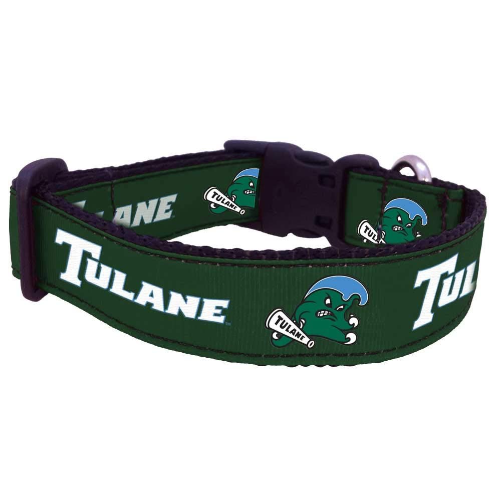 College Dog Collar (Large, Tulane)