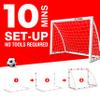 TGU Backyard Soccer Goals, Kids Net 4'x3' High-Strength Fast Set-Up | Football Gifts for Age 3 4 5 6 7 8 9 10 11 12 13 14 Year Old Child Teens & Youth (Weatherproof), White (NOS34840B01) view 3