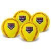 Franklin Sports Foam Practice Softballs - (4) USA Softball Official Size Foam Softballs for Kids - Squishy Soft Balls - Great for Youth Training + Practice view 1