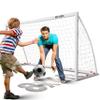 NET Playz Soccer Goals for Backyard, Kids Soccer Net 8'x4' High-Strength Fast Set-Up | Football Soccer Gifts for All Ages Child Teens & Youth (Weatherproof), White (NOS34740A01) view 1