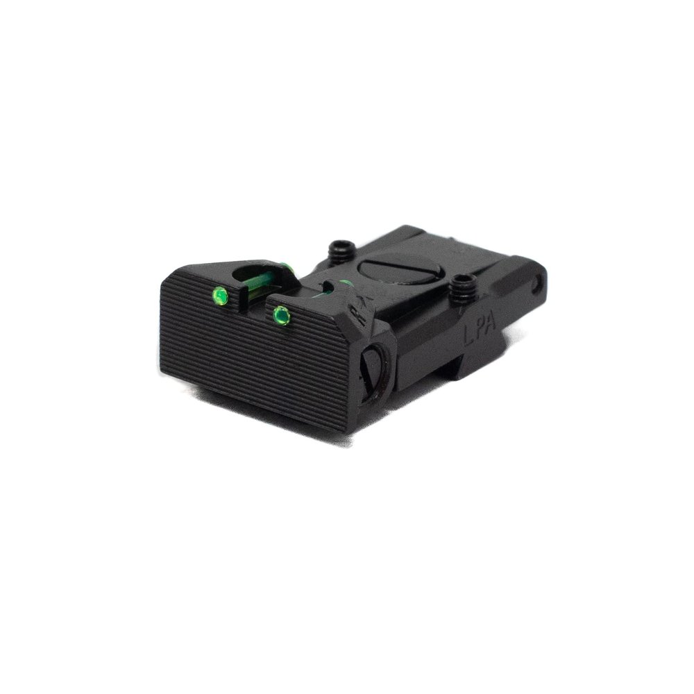 Fusion Firearms LPA Adjustable (Bomar-Cut) Fiber Optic Rear Sight