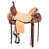 HILASON Flex Tree Western Horse Saddle in American Leather Barrel Trail | for Horses view 1
