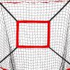 BaseGoal Baseball & Softball Replacement Net 7ft x 7ft (NET ONLY),Heavy Duty Knotless for Baseball Pitching Hitting and Throwing Practice (Red+Strike Zone) view 4