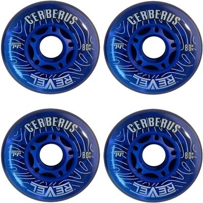 Alkali Revel Blue Indoor X-Soft 74A Roller Inline Hockey Wheels (59mm)