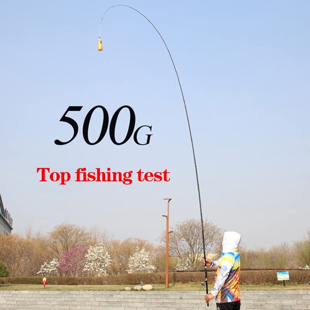 Carbon Fiber Fishing PoleTelescopic Fishing Pole Casting Fishing Rod,Sensitive Baitcasting Rod & Spinning Rods,Lightweight Fishing Pole Designed for Bass,Trout,Salmon ( Color : Black , Size : 4.5M )