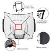 BaseGoal Baseball & Softball Replacement Net 7ft x 7ft (NET ONLY),Heavy Duty Knotless for Baseball Pitching Hitting and Throwing Practice (Black+Strike Zone) view 2