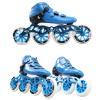 WXHC Professional Inline Speed Skates, 4 Wheels Carbon Fiber Skating Shoes Single Row Roller Skates,High Performance Speed Straight Skate Outdoor Inline Skate for Adult Children Unisex,Blue,EU36 view 2
