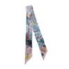 JERLA 100% Mulberry silk Scarf Head Hair Ribbon Handbag Handle wrap Tie Bundle Neckerchief Scarf for women view 1