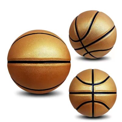 MINDCOLLISION Size 4,5,6 Women's Basketball, Moisture Absorbing PU Surface, Soft and Wear-Resistant, Good Grip, Multiple Colors, Suitable for Indoor and Outdoor Use,Gold,No. 5