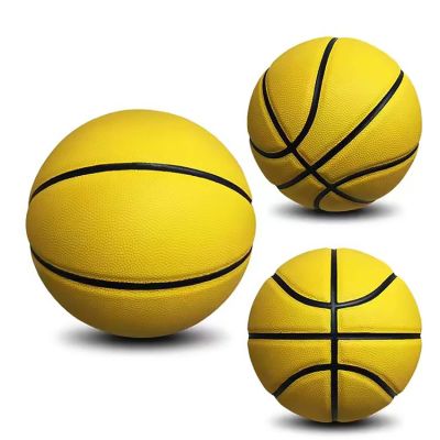 MINDCOLLISION Size 4,5,6 Women's Basketball, Moisture Absorbing PU Surface, Soft and Wear-Resistant, Good Grip, Multiple Colors, Suitable for Indoor and Outdoor Use,Yellow1,No. 4