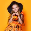 3 Pcs Halloween Tutu Skirts Elastic Layered Tulle Tutu Dress Halloween Performance Costume Black Bat Pattern for Girls 3-8 Years Old, Green, Orange, Purple view 2