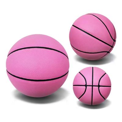 MINDCOLLISION Size 4,5,6 Women's Basketball, Moisture Absorbing PU Surface, Soft and Wear-Resistant, Good Grip, Multiple Colors, Suitable for Indoor and Outdoor Use,Pink2,No. 6