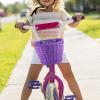 Bavokon Woven Kids Basket for Tricycle & Cruiser - Front Handlebar Handwoven Basket for Girls & Boys view 2