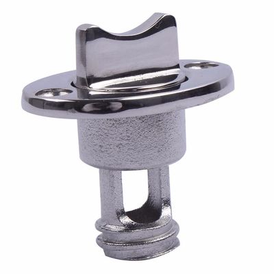 Aurorad Oval Garboard Drain Rod Stainless Steel Boat Fits 1 Inch Hole. Thread for 3/4 Inch