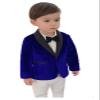 Setwell Boys Formal Wear Fashion Kids Velvet Tuxedo Outfit for Christmas Party Royal Blue view 1