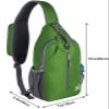 WATERFLY Crossbody Sling Backpack Sling Bag Travel Hiking Chest Bag Daypack view 2