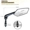 Handlebar Bike Mirror, HD Blast-Resistant, Adjustable Rotatable Rearview Bicycle Mirror (2PCS) (Fan) view 4