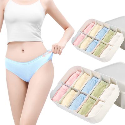 20 Pieces Women's Disposable Underwear For Travel Colorful Cotton Panties Ladies Briefs Hotel Spa Hospital Stays Emergencies (20p,XL)