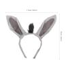 Beaupretty Donkey Costume Set Donkey Headband Bowtie Tail Nose Costume Kit Halloween Cartoon Animal Cosplay Props Party Set view 4